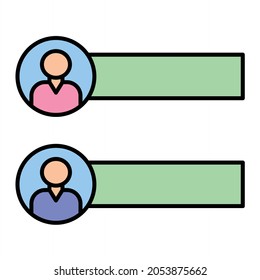 Vector Accounts Filled Outline Icon Design

