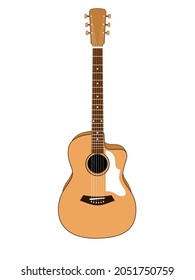 Vector accoustic guitar, instrument music