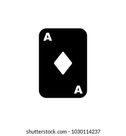 Vector ace playing card.