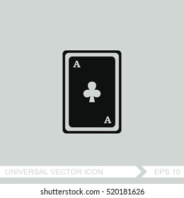 Vector ace playing card.