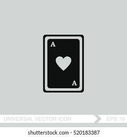 Vector ace playing card.