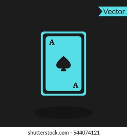 Vector ace playing card.