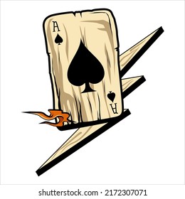 vector of ace playing cards, good for design reference