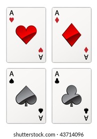 vector aces isolated