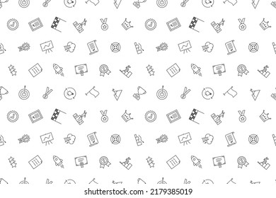 Vector achievements pattern. Achievements seamless background