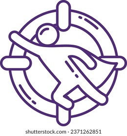 Vector Achieving Resolution Outline Illustration With Cute