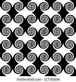 Vector achromatic swirl background.