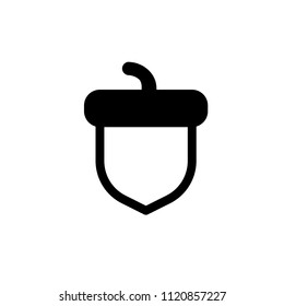 vector acorn icon.