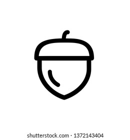 vector acorn icon.