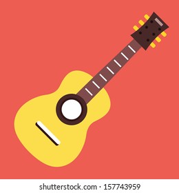 Vector Acoustic Guitar Icon