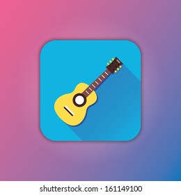 Vector Acoustic Guitar Icon