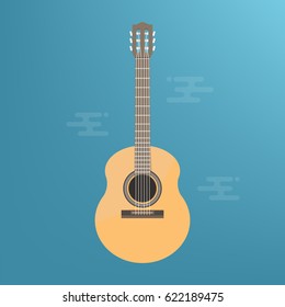 Vector Acoustic Guitar Icon