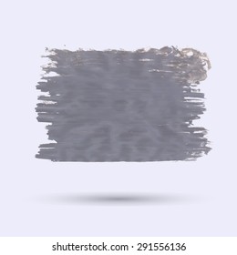 Vector acrylic grey stain with shadow