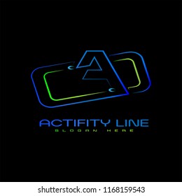 Vector Actifity Line Logo Design
