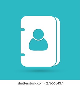 Vector address book icon