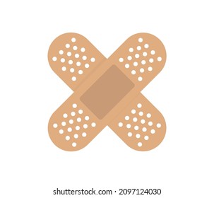 Vector adhesive bandage icon. Modern flat design vector illustration.