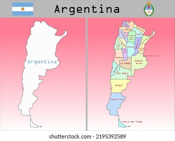 Divisiones administrativas de vectores de Argentina