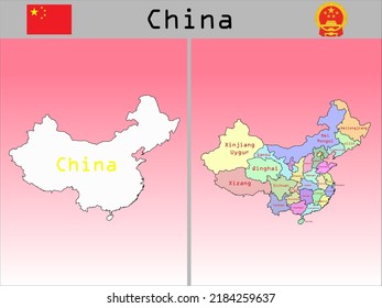 Vector Administrative Divisions of China