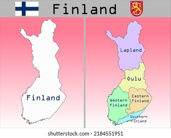 Vector Administrative Divisions of Finland