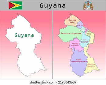 Vektor-Verwaltungsabteilungen von Guyana