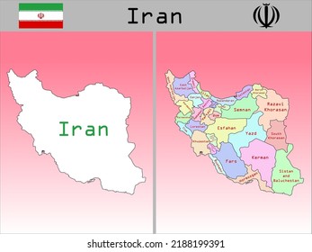 Vector Administrative Divisions of Iran