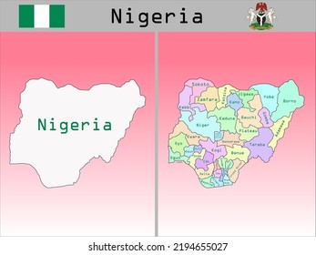 Divisiones administrativas de vectores de Nigeria