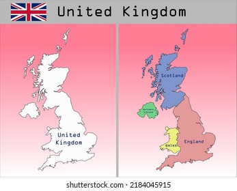 Vector Administrative Divisions of United Kingdom