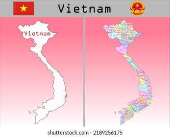 Vector Administrative Divisions of Vietnam