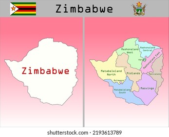 Divisiones administrativas vectoriales de Zimbabue