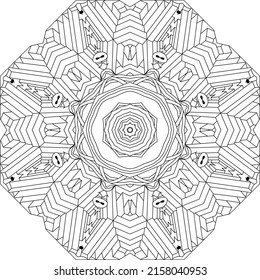 Vector Adult Coloring Book Textures. Hand-painted art design. Adult anti-stress coloring page. Black and white hand drawn illustration for coloring book.