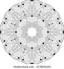 Texturas de libros de Colores de adultos vectores. Diseño artístico pintado a mano. Página de coloreo antiestrés para adultos. Ilustración dibujada a mano en blanco y negro para el libro de colorear.
