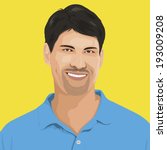 Vector of adult portrait.