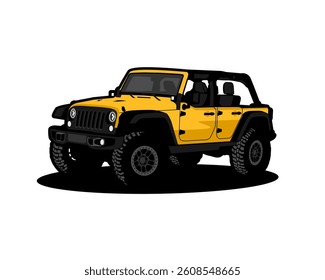 vector adventure suv car offroad 4x4 illustration