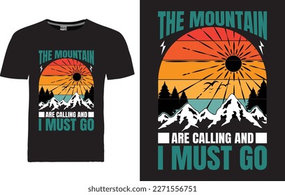 vector Adventure T-shirt Design template