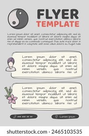 Vector advertising design related to spa, beauty and health. Editable template for flyer, advertisement, magazine