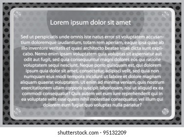 Vector advertising element, silver framework