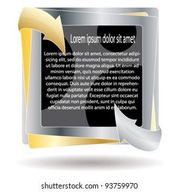 Vector advertising text box