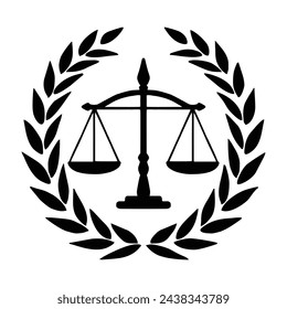 vector advocate and Justice or law logo  illustration