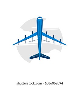  Vector aerial view of a top view