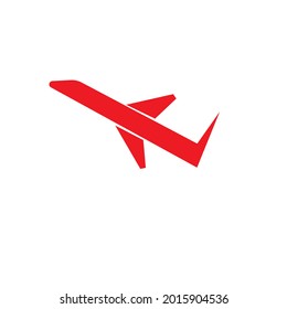 vector aero plane clipart or minimalist or flat icon