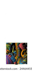 Vector fondo estético de flores de colores
