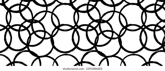 Vector estético contemporáneo imprimible círculo de línea elegante abstracto sin inconvenientes fondo de patrón