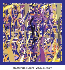 Vector aesthetic flat abstract ornament for decoration, wall hangings, wrapping paper, textiles