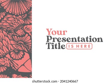 Vector aesthetic templates for Powerpoint design, presentations, portfolio. Templates for presentation slides, leaflet, brochure cover, report. Abstract colored Pattern backgrounds for Culture event a