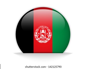Vector - Afghanistan Flag Glossy Button