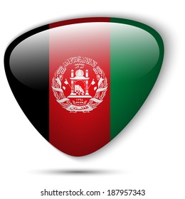 Vector - Afghanistan Flag Glossy Button