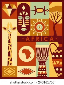 Vector Africa background