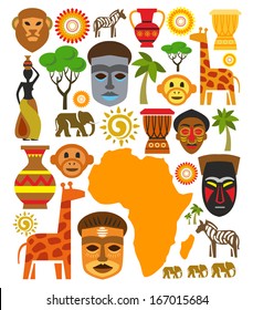 Vector Africa Icon Set