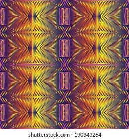 Vector African abstract modern ethnic seamless fabric colorful pattern
