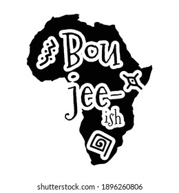 Vector African America Quote text 